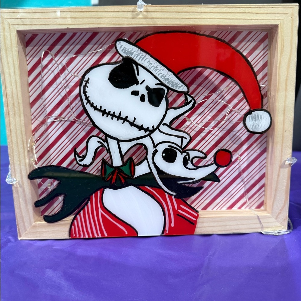 Holiday Skeleton and Dog Shadowbox Art